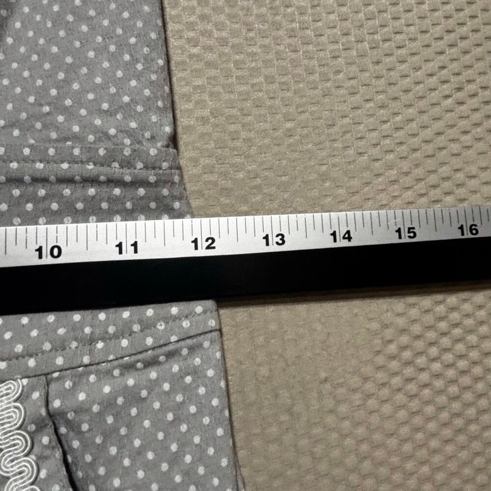 Bettie Page Las Vegas Gray Polka Dot Wiggle Pencil Dress XS Pinup Rockabilly - Picture 5 of 8